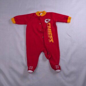 Kansas City Chiefs Baby Footed Onesie Pajamas 0–3 Months NFL